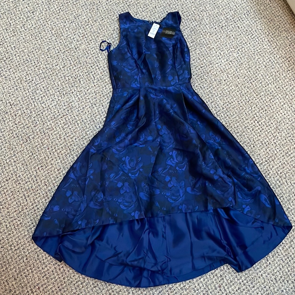 Dark blue floral dress